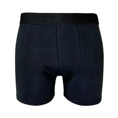 Greentreat Black / Blue Men's Boxers, Black, Navy In Black/blue