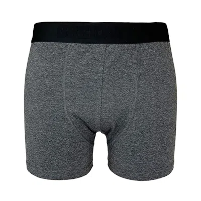 Greentreat Black / Grey Men's Boxers, Black And Charcoal In Black/grey