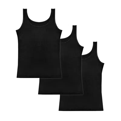 Greentreat Ladies Black Bamboo Vests