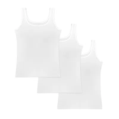 Greentreat Ladies White Bamboo Vests