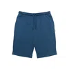 Greentreat Men's Blue Navy Turn-up Lounge Short In Blue