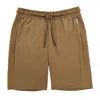 Greentreat Men's Green Khaki Cotton Lounge Short In Green