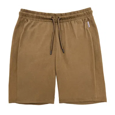 Greentreat Men's Green Khaki Cotton Lounge Short