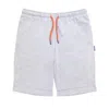 Greentreat Men's Light Grey Marl Turn-up Lounge Short In Grey