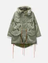 Greg Lauren Men Mixed Army Fishtail Jacket In Brown