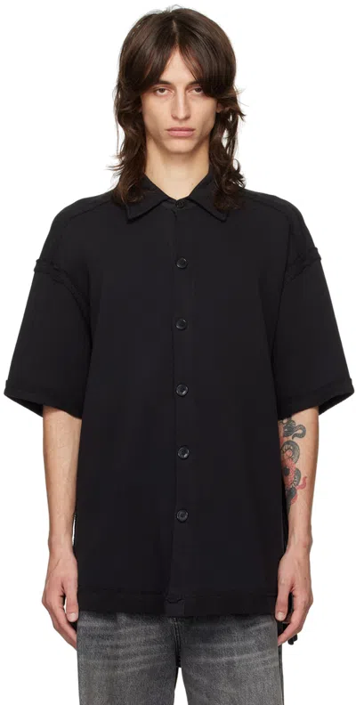 Greg Lauren Black Terry Studio Shirt