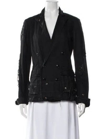 Pre-owned Greg Lauren Blazer In Black