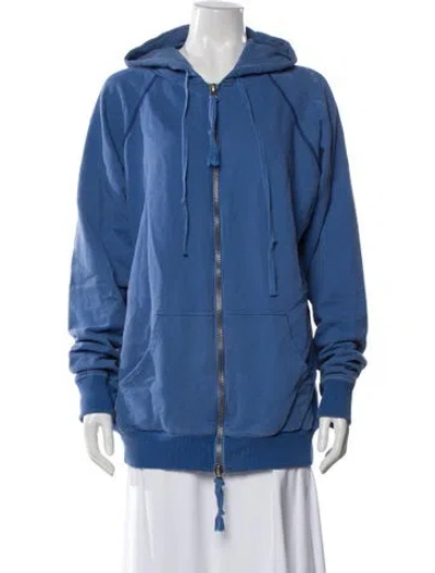 Pre-owned Greg Lauren Bomber Jacket In Blue