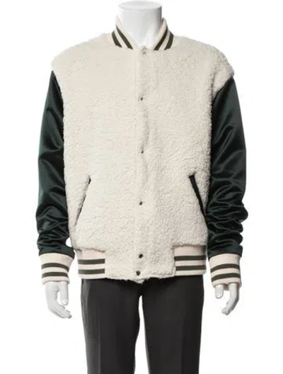 Pre-owned Greg Lauren Bomber Jacket In Neutrals