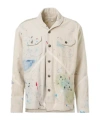 Greg Lauren Painter Printed Cotton Jacket In Neutral
