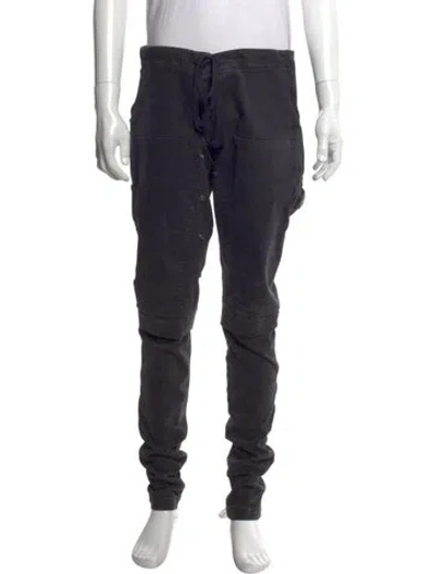 Pre-owned Greg Lauren Cargo Pants In Blue