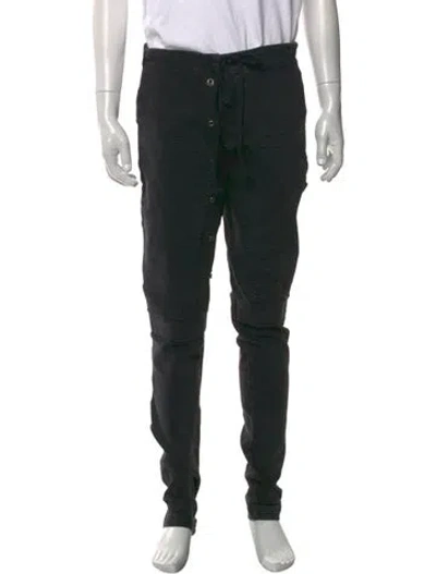 Pre-owned Greg Lauren Cargo Pants In Blue
