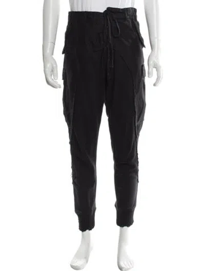 Pre-owned Greg Lauren Cargo Pants In Blue