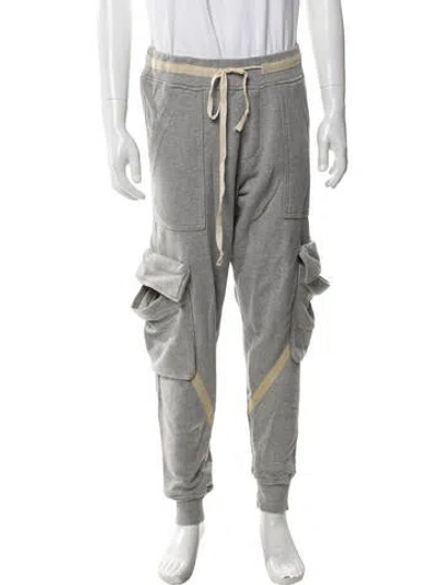 Pre-owned Greg Lauren Cargo Pants In Gray