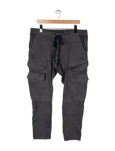Pre-owned Greg Lauren Cargo Pants In Gray