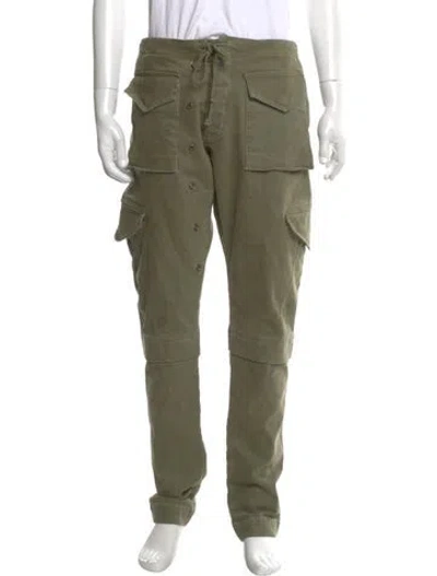 Pre-owned Greg Lauren Cargo Pants In Green