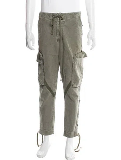 Pre-owned Greg Lauren Cargo Pants In Green
