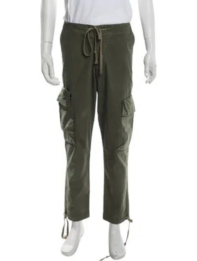 Pre-owned Greg Lauren Cargo Pants In Green