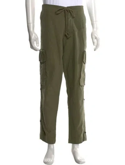 Pre-owned Greg Lauren Cargo Pants In Green
