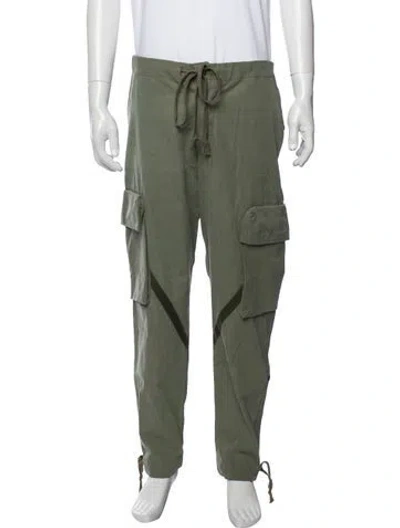 Pre-owned Greg Lauren Cargo Pants In Green
