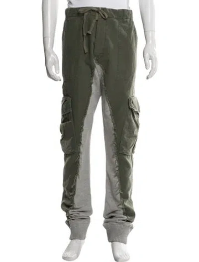 Pre-owned Greg Lauren Cargo Pants In Green/grey