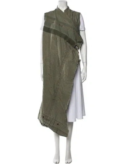 Pre-owned Greg Lauren Coat In Green