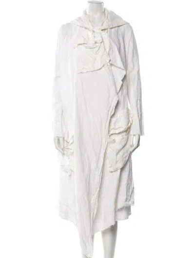 Pre-owned Greg Lauren Coat In White