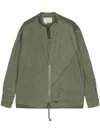 Greg Lauren Cotton Zip-up Jacket In Green