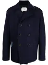 Greg Lauren Denim-patch Double-breasted Jacket In Blue