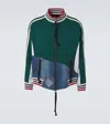 Greg Lauren Denim Track Jacket In Green
