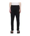 Greg Lauren Drawstring Slim-fit Trousers In Black
