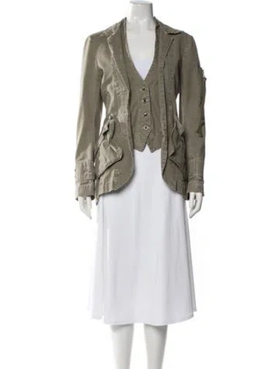 Pre-owned Greg Lauren Jacket In Green
