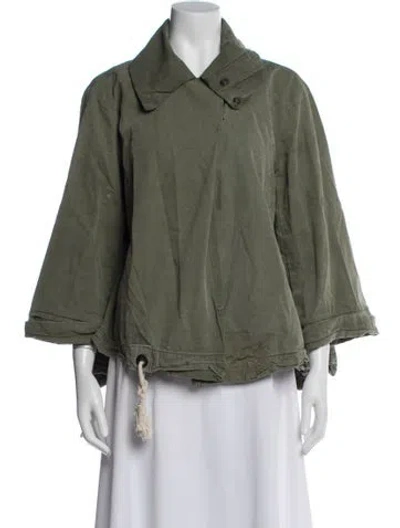 Pre-owned Greg Lauren Jacket In Green