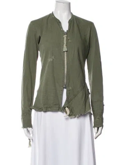 Pre-owned Greg Lauren Jacket In Green