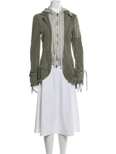 Pre-owned Greg Lauren Jacket In Green