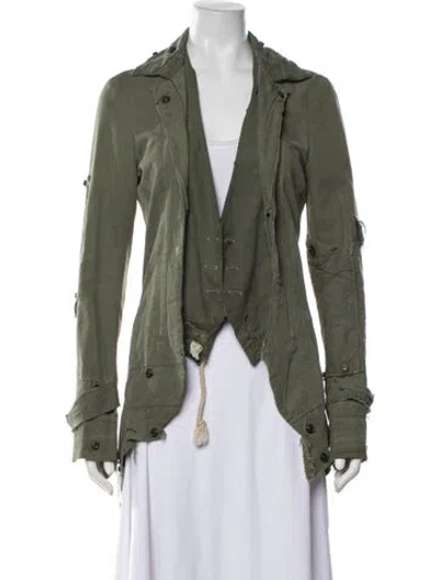 Pre-owned Greg Lauren Jacket In Green