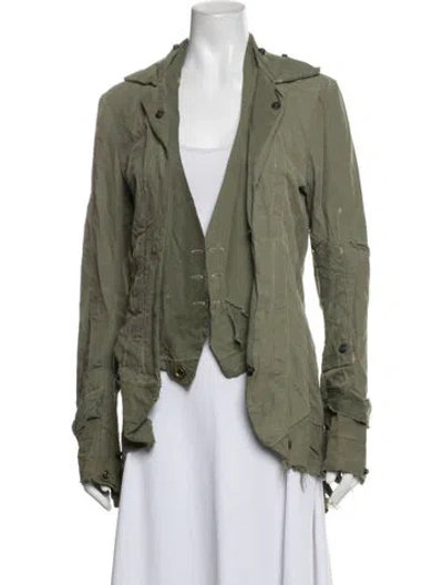 Pre-owned Greg Lauren Jacket In Green