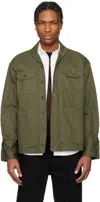 Greg Lauren Khaki Army Boxy Jacket In Army