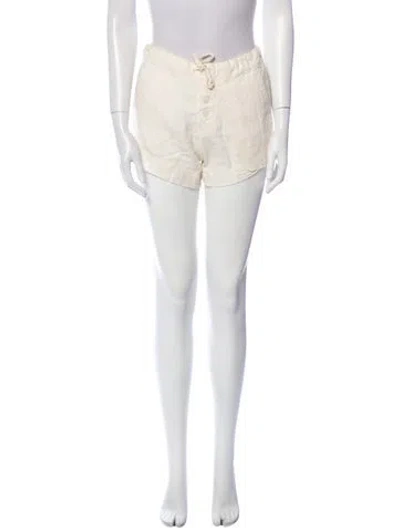 Pre-owned Greg Lauren Mini Shorts In Neutral