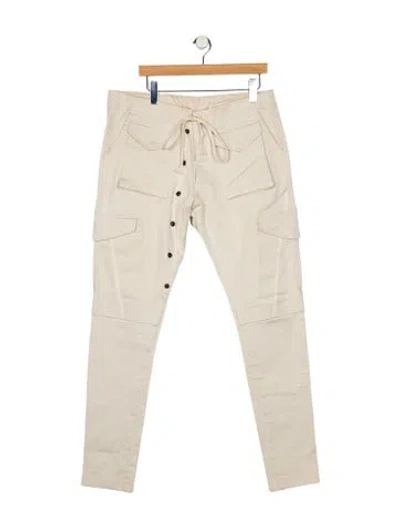 Pre-owned Greg Lauren Moto Jeans In Neutral
