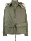 Greg Lauren Army Tent Retro Zip-up Jacket In Olive