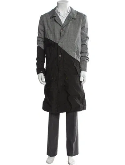 Pre-owned Greg Lauren Overcoat In Gray