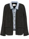 Greg Lauren Panelled Overjacket In 黑色