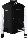 Greg Lauren Black Blanket Varsity Jacket In Black