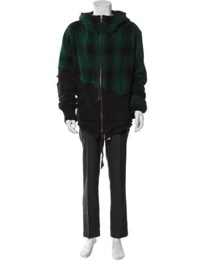 Pre-owned Greg Lauren Parka In Green