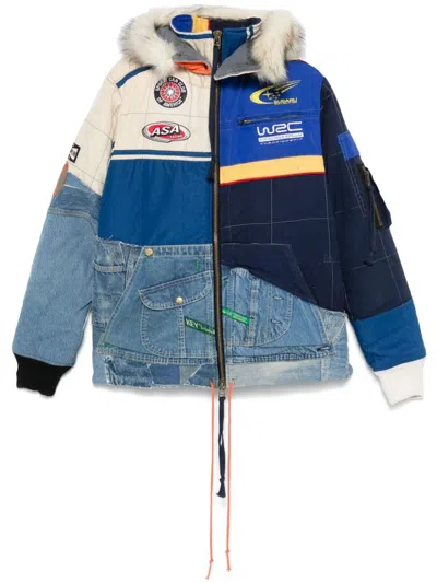 Greg Lauren Retro Racy Jacket In Multicolor