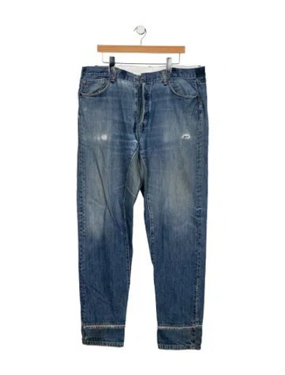 Pre-owned Greg Lauren Skinny Jeans In Blue