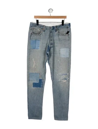 Pre-owned Greg Lauren Skinny Jeans W/ Tags In Blue