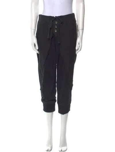 Pre-owned Greg Lauren Skinny Leg Pants In Black