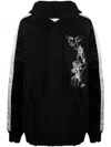 Greg Lauren Souvenir Embroidered Hoodie In Black
